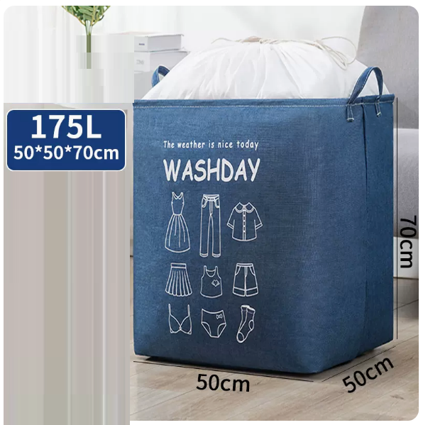 Popular clothing storage bag (dark blue 175 liters (bunch))