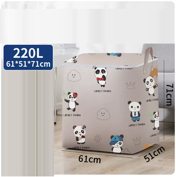 Popular clothing storage bag (Red Panda 220 liters (zipper))