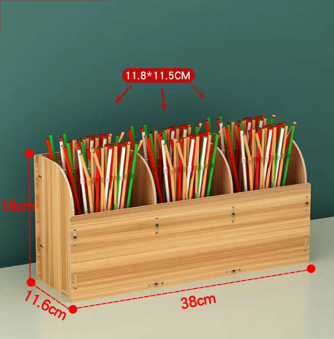 Popular desktop storage box (176 walnut color)