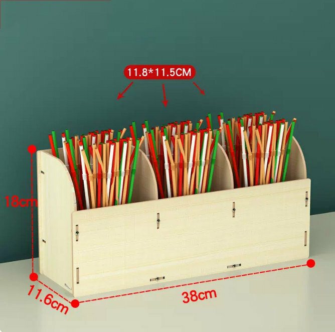 Popular desktop storage box (176 white oak)