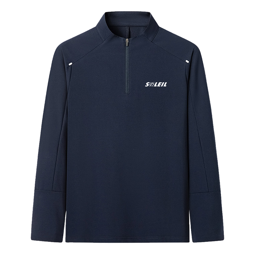 SOLEIL 拉鍊立領排汗衣 男款 (3色) 透氣/排汗/戶外休閒 11ATS7525A