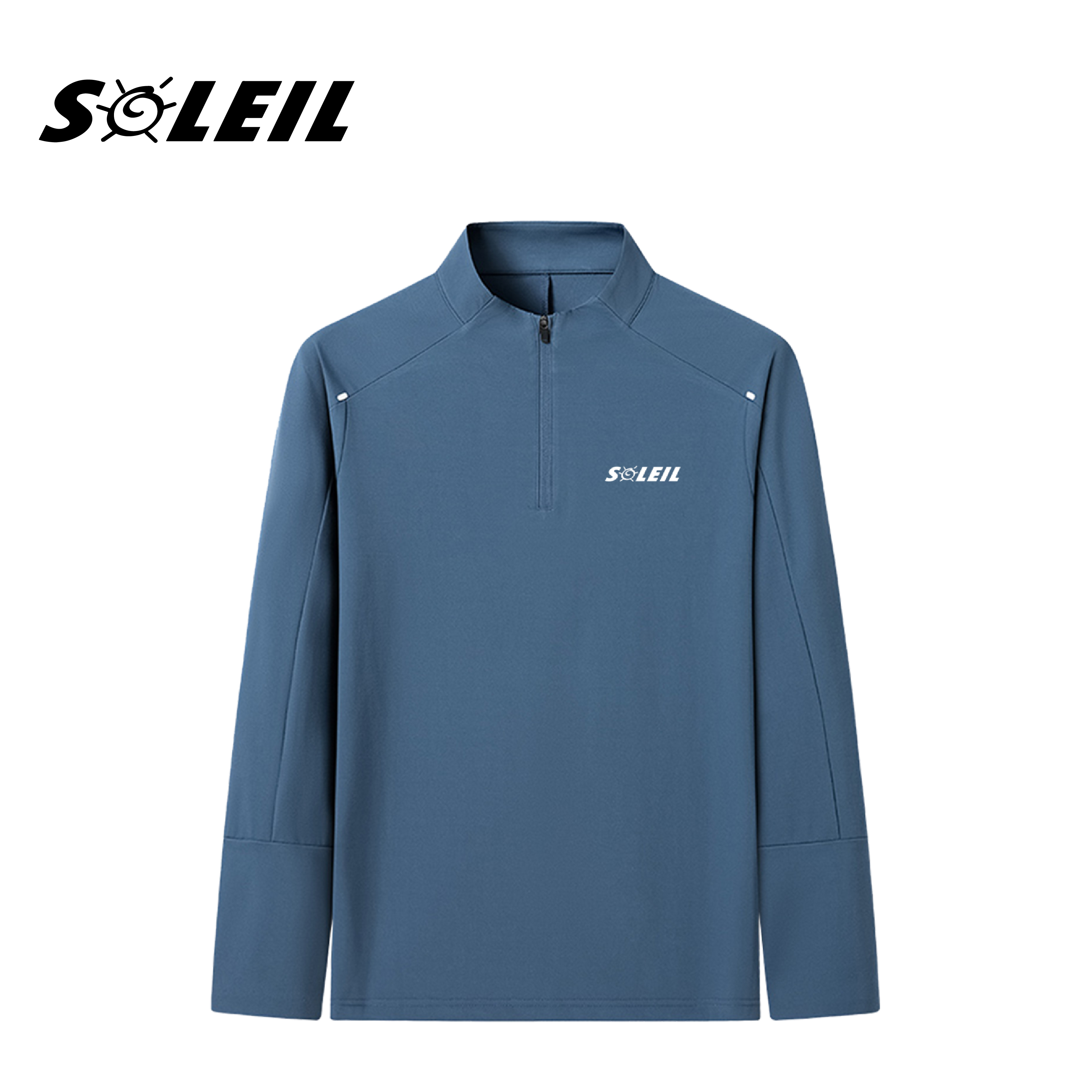 SOLEIL 拉鍊立領排汗衣 男款 (3色) 透氣/排汗/戶外休閒 11ATS7525A