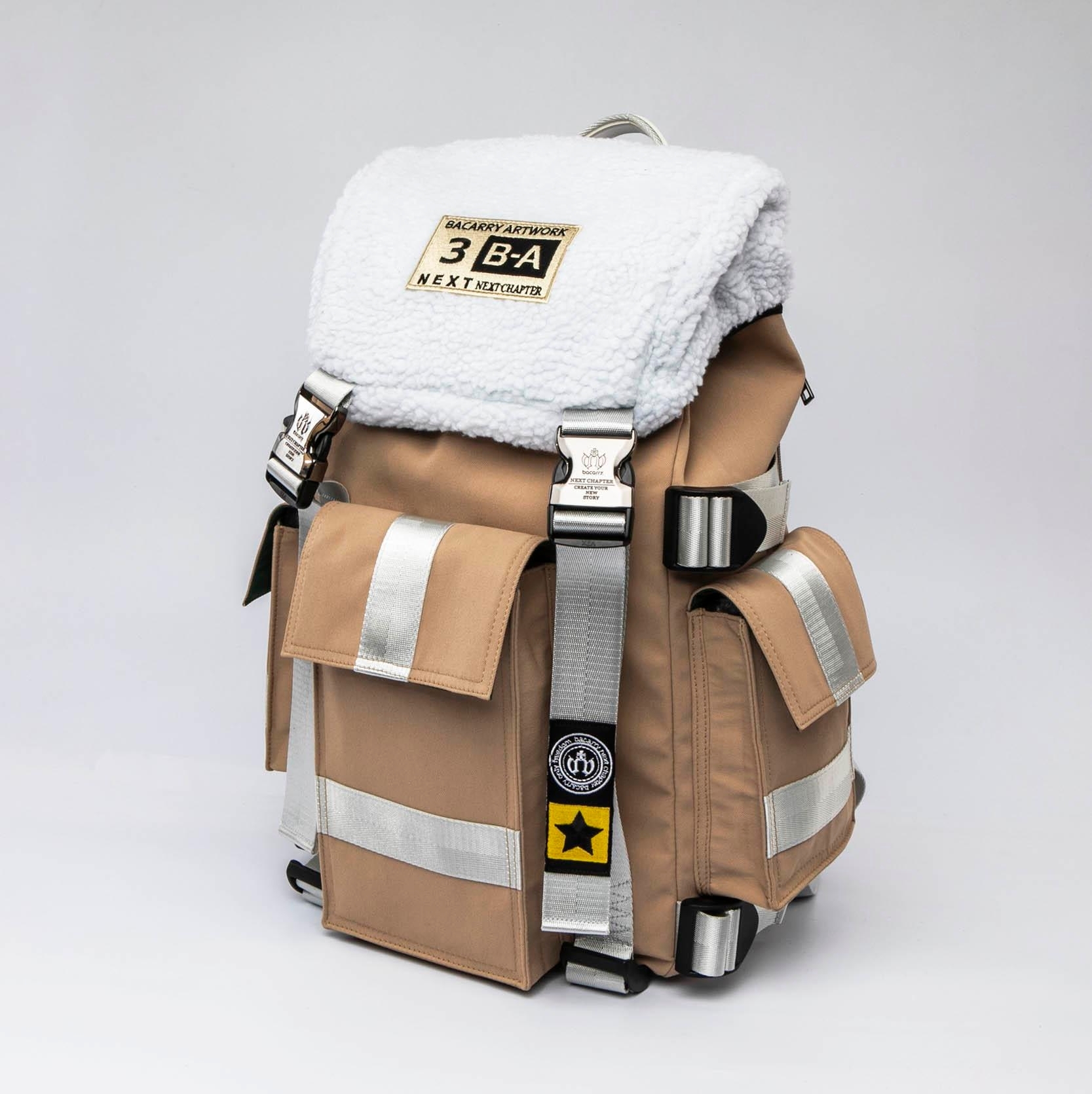 【 Bacarry | CITY城市系列 北極後背包 -卡其 】