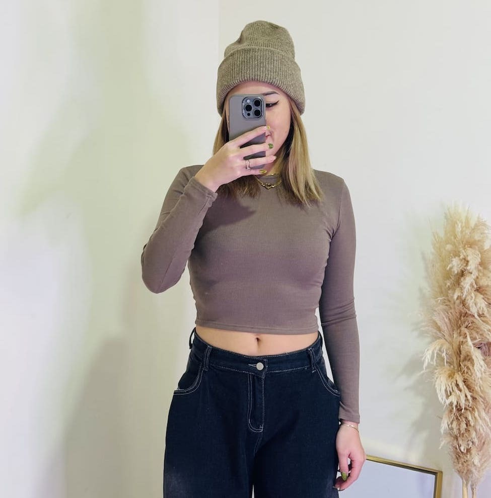 𝐑𝐢𝐛𝐅𝐥𝐞𝐱™美式螺紋圓領長袖Tee(4色)