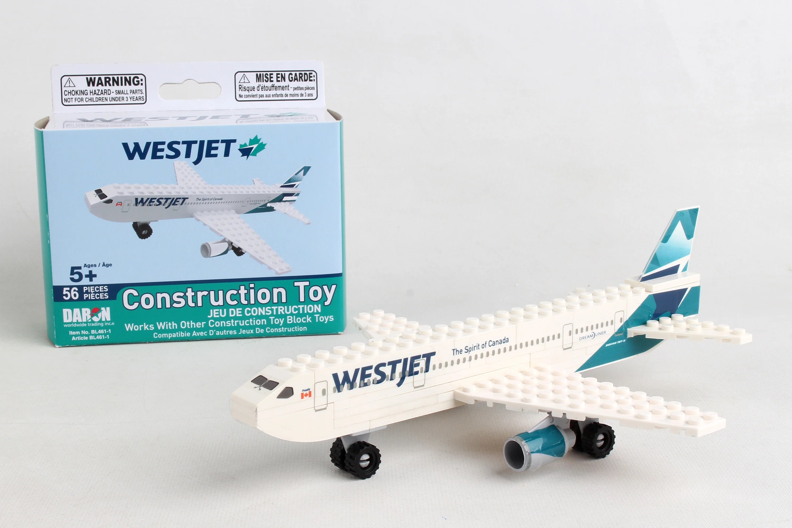 西捷航空55片飛機積木玩具組