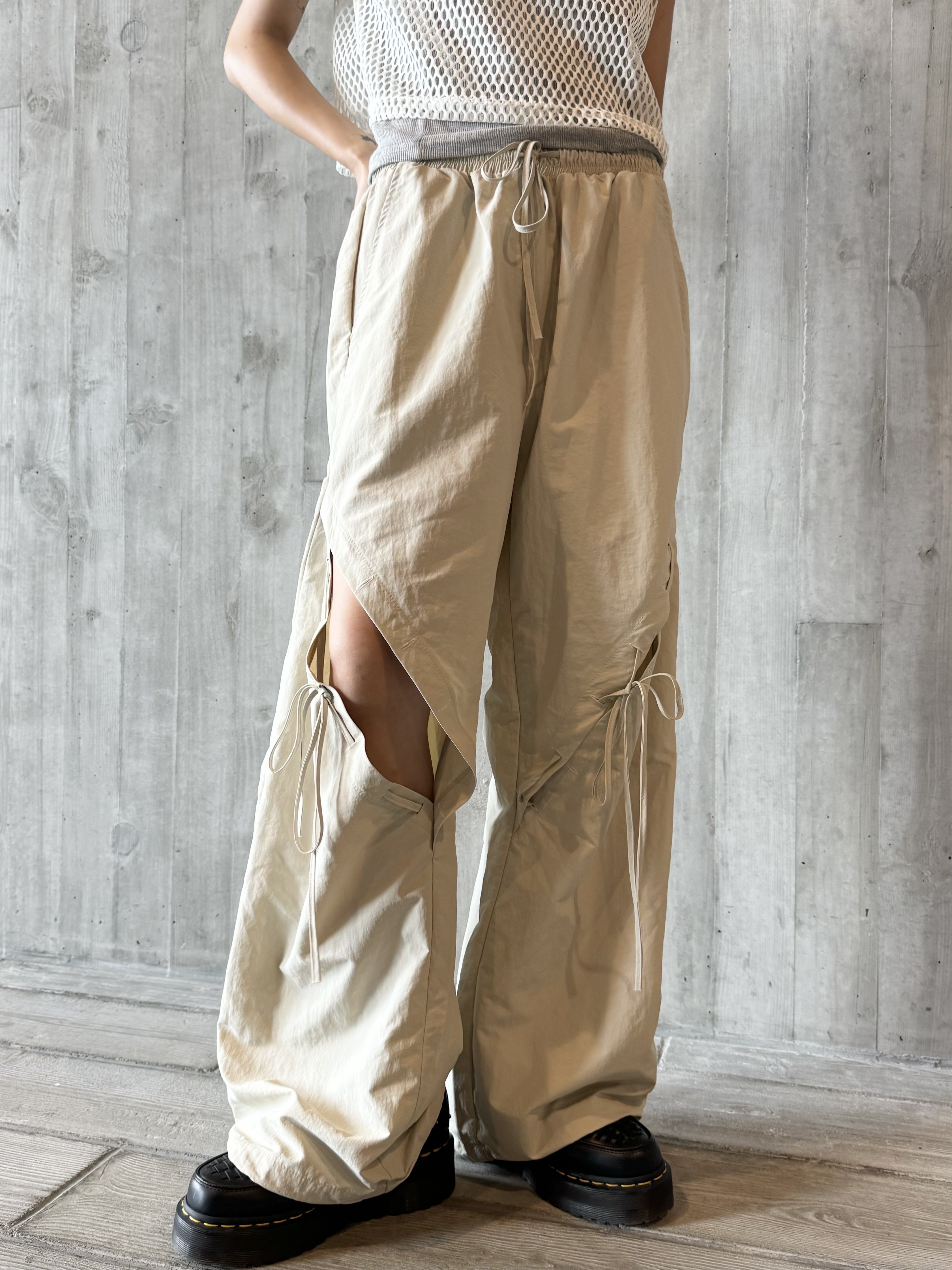 索索料交差繩子露腳pants! 推