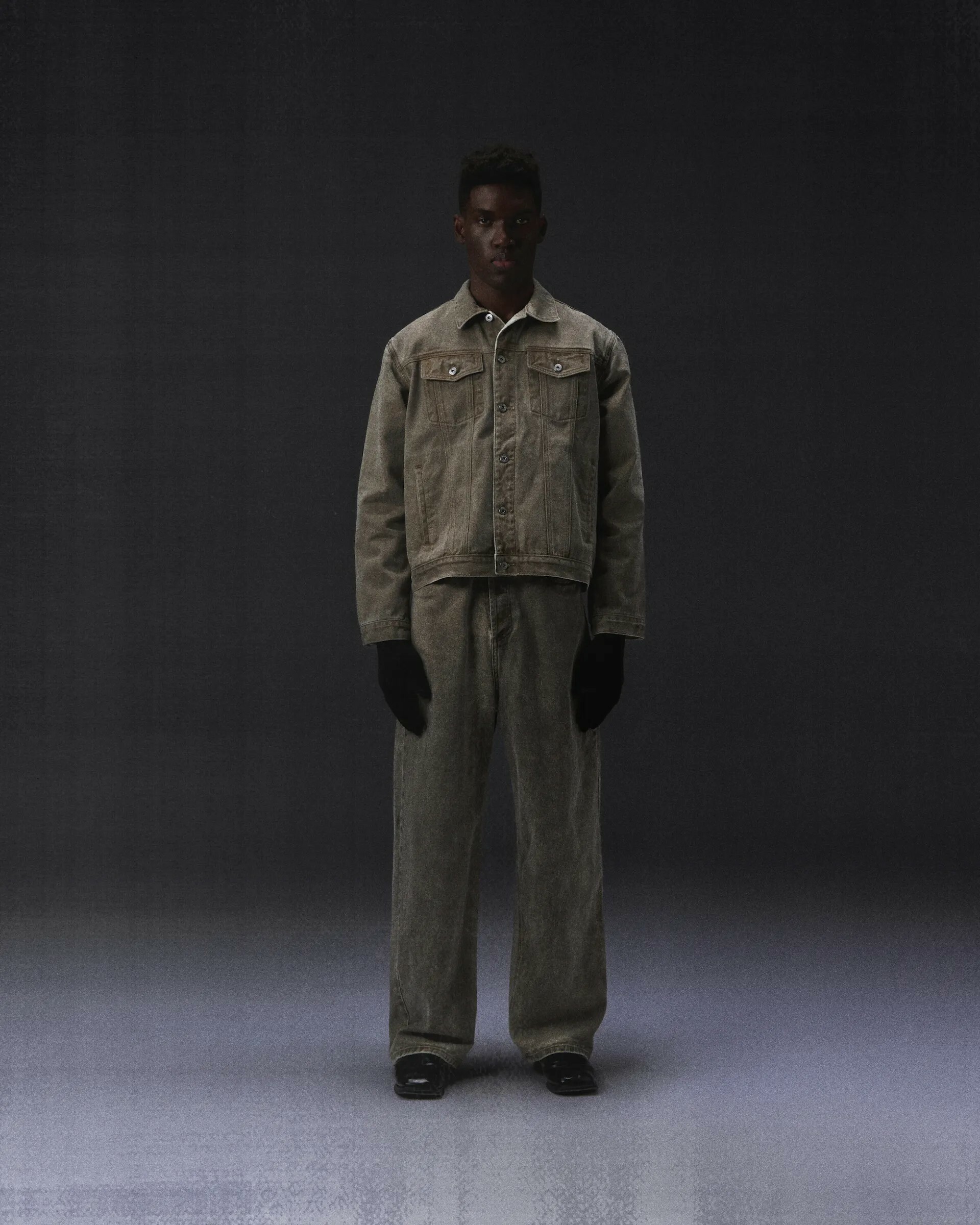 FRAGILE FGB-01 Dyed Baggy Denim