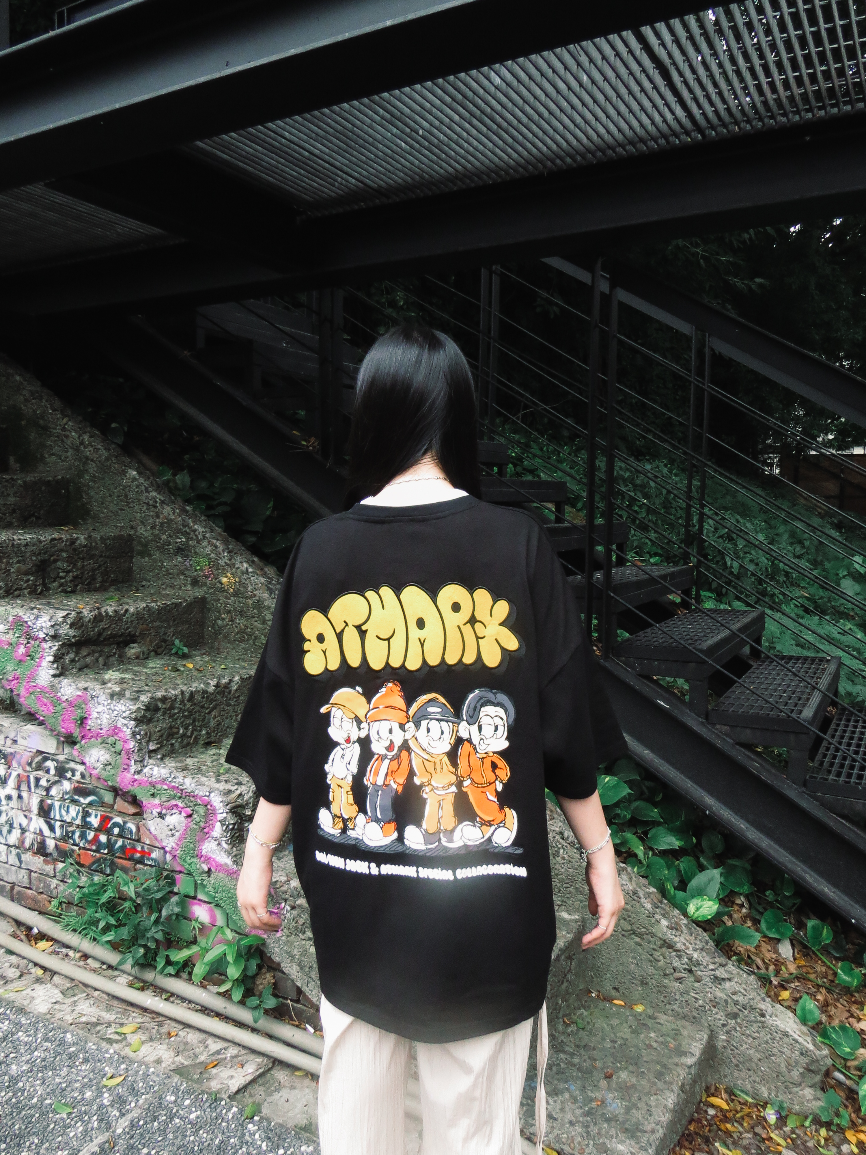 『Always_Good』日單 ATMARK 貼布 刺繡 短TEE