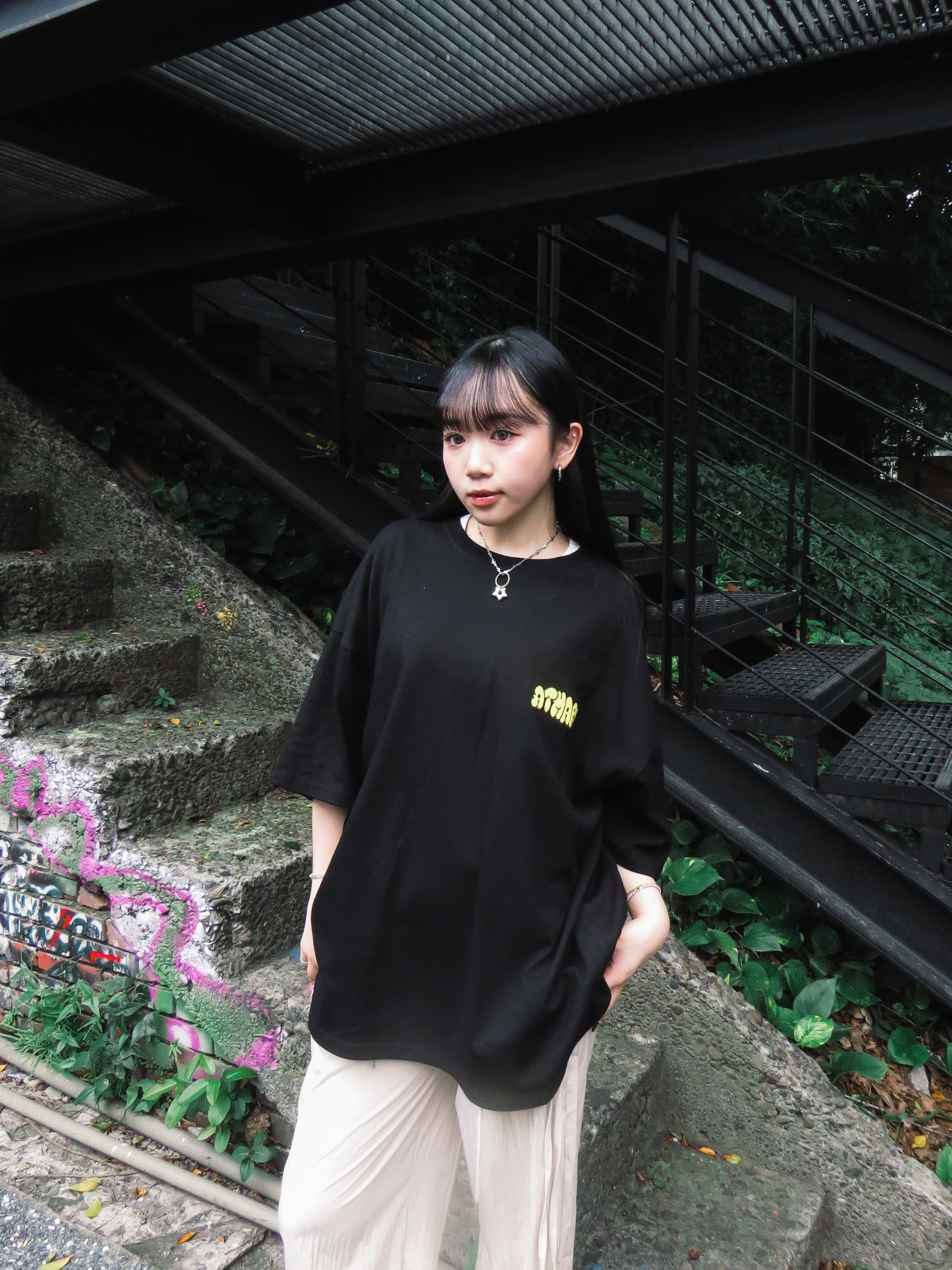 『Always_Good』日單 ATMARK 貼布 刺繡 短TEE