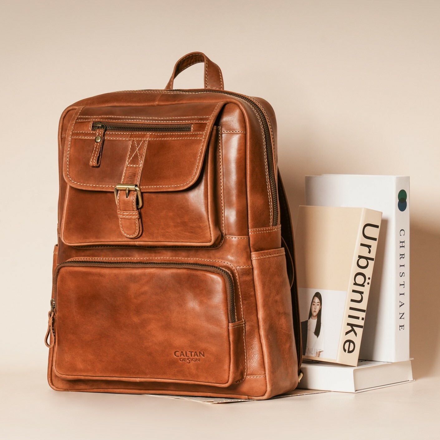 真皮極致多功能後背包-三色(5299)