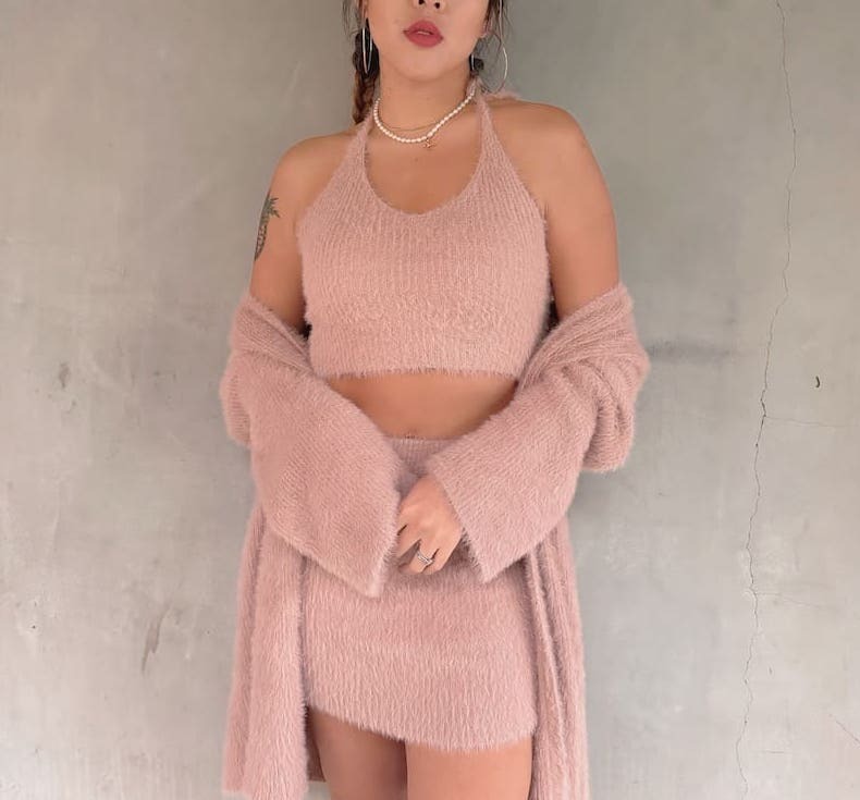 海馬毛三件套裝(2色)