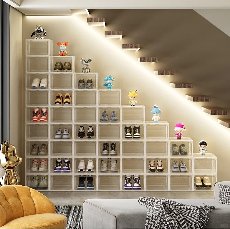 #現貨優惠 透明壓克力鞋櫃 磁吸鞋盒 收納盒