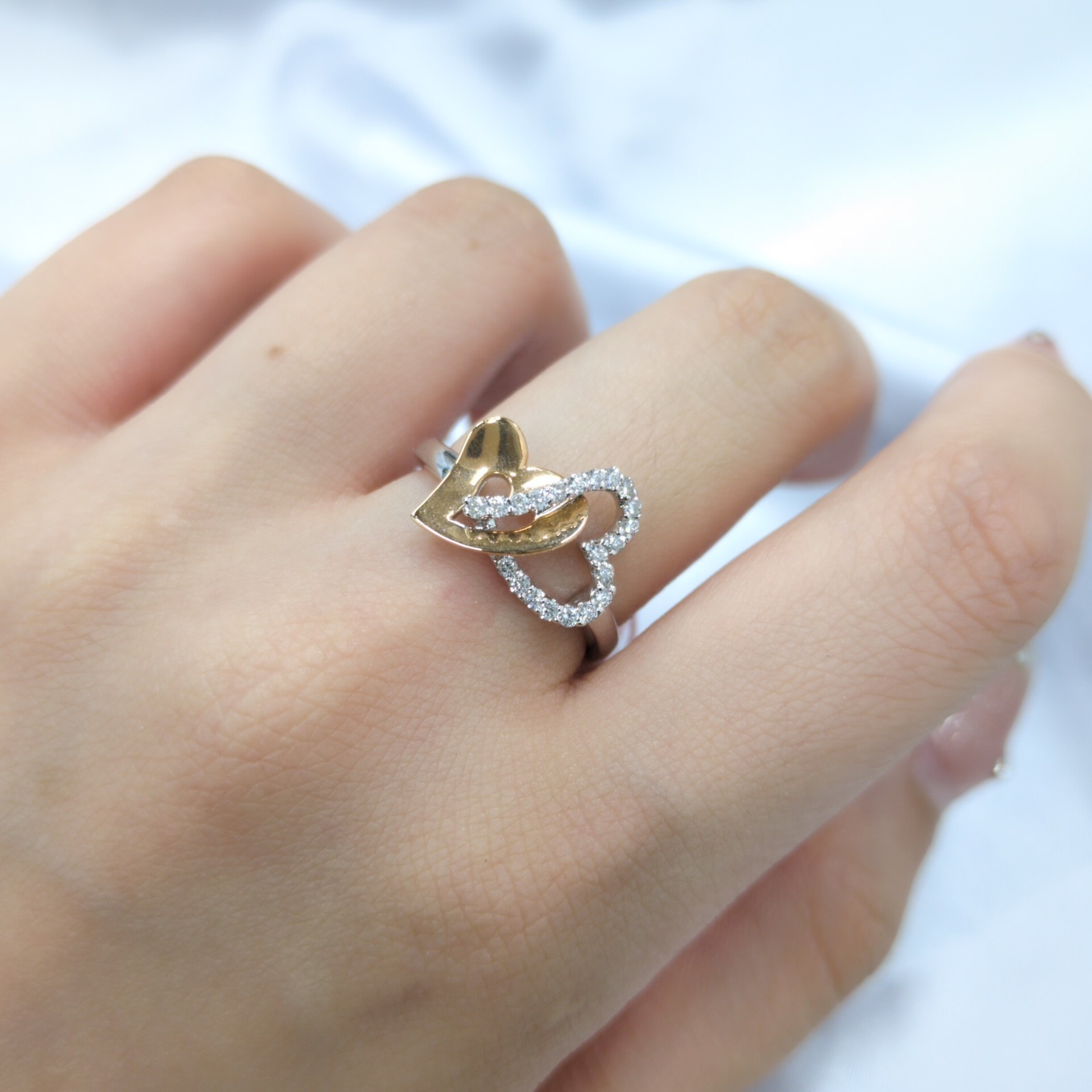 全新18K金21份鑽石戒指