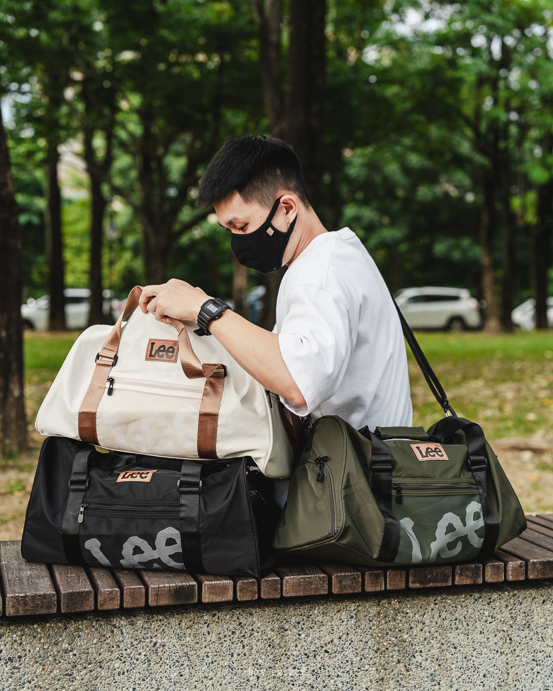 #預購 LEE 防潑水大容量 旅行袋 行李袋 手提包 三色