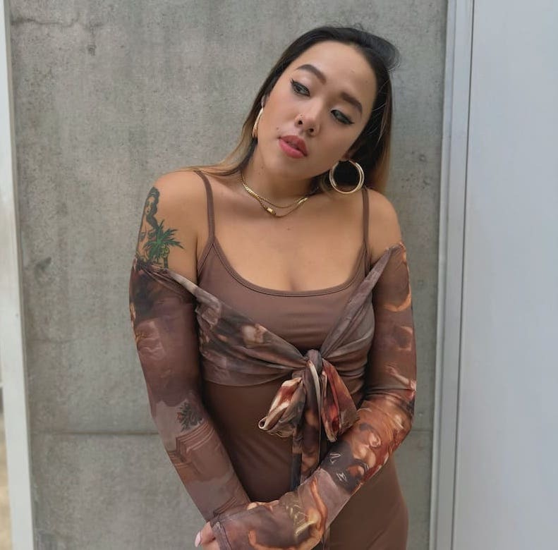 巴洛克網紗綁帶上衣