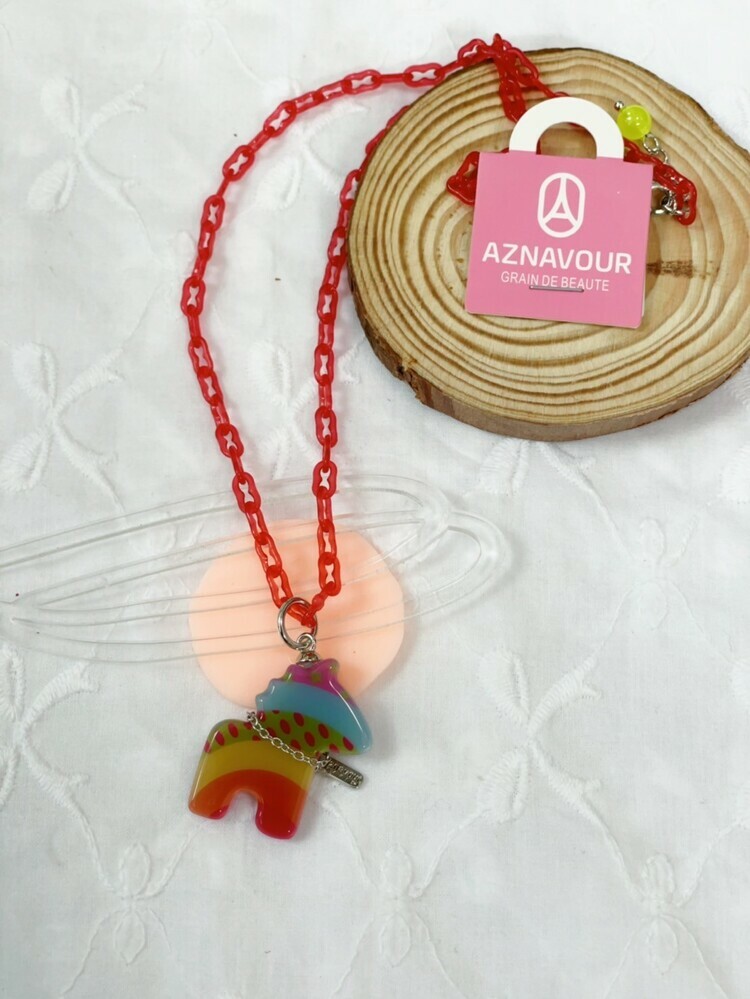 彩色『GD』飛天小馬項鍊