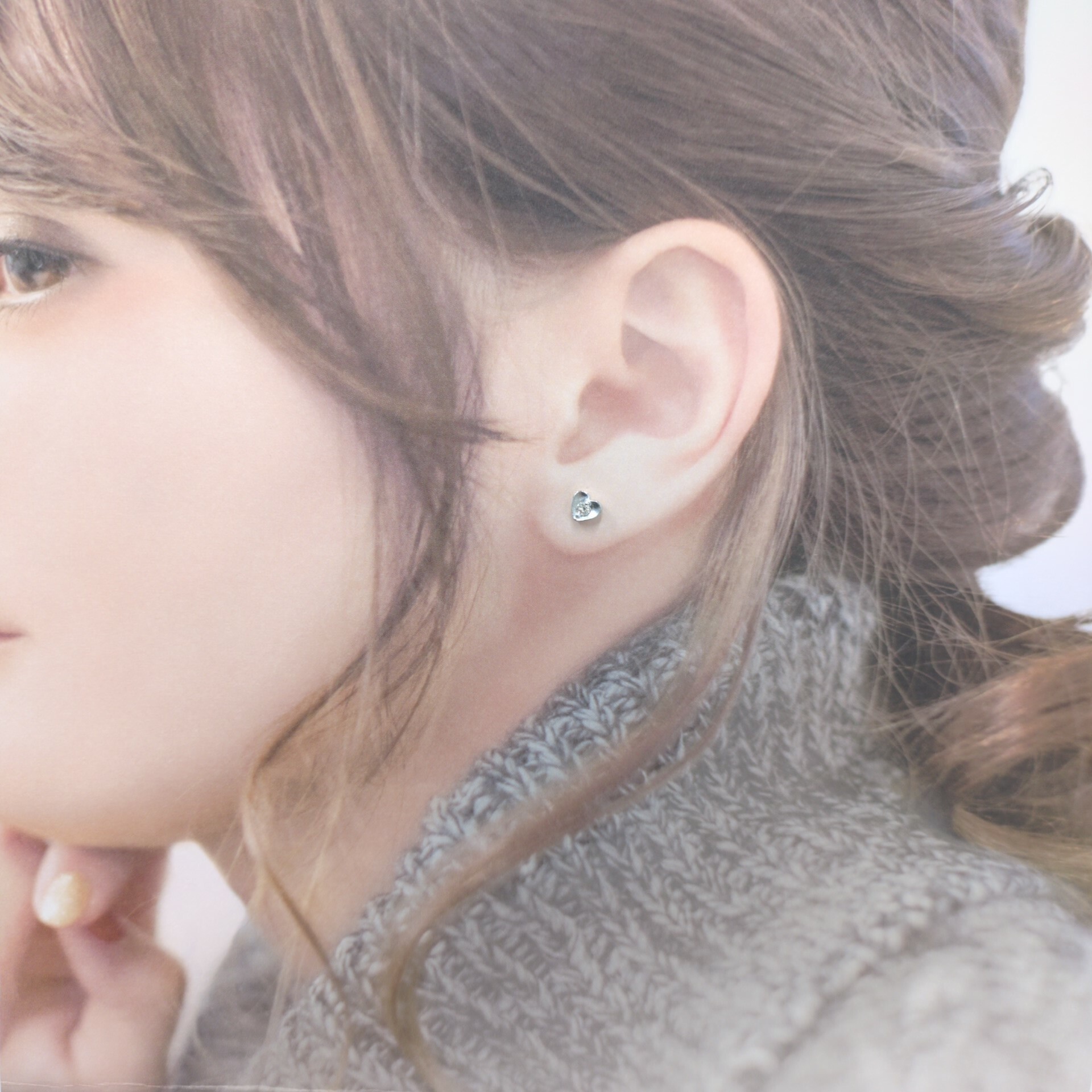 全新18K白金【主石10份鑽石】耳環