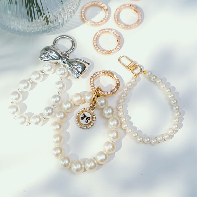 仙女們的珍珠系列  (共3款) 串珠手腕繩 短掛繩  串珠掛繩