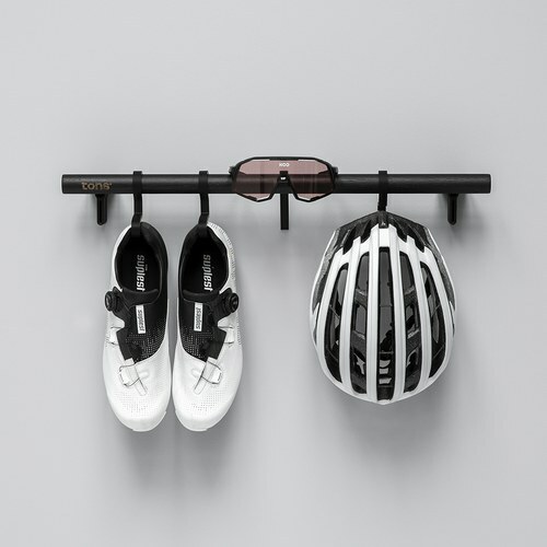 【Tons Bike】自行車裝備收納掛架 - 黑色 / 橫式A