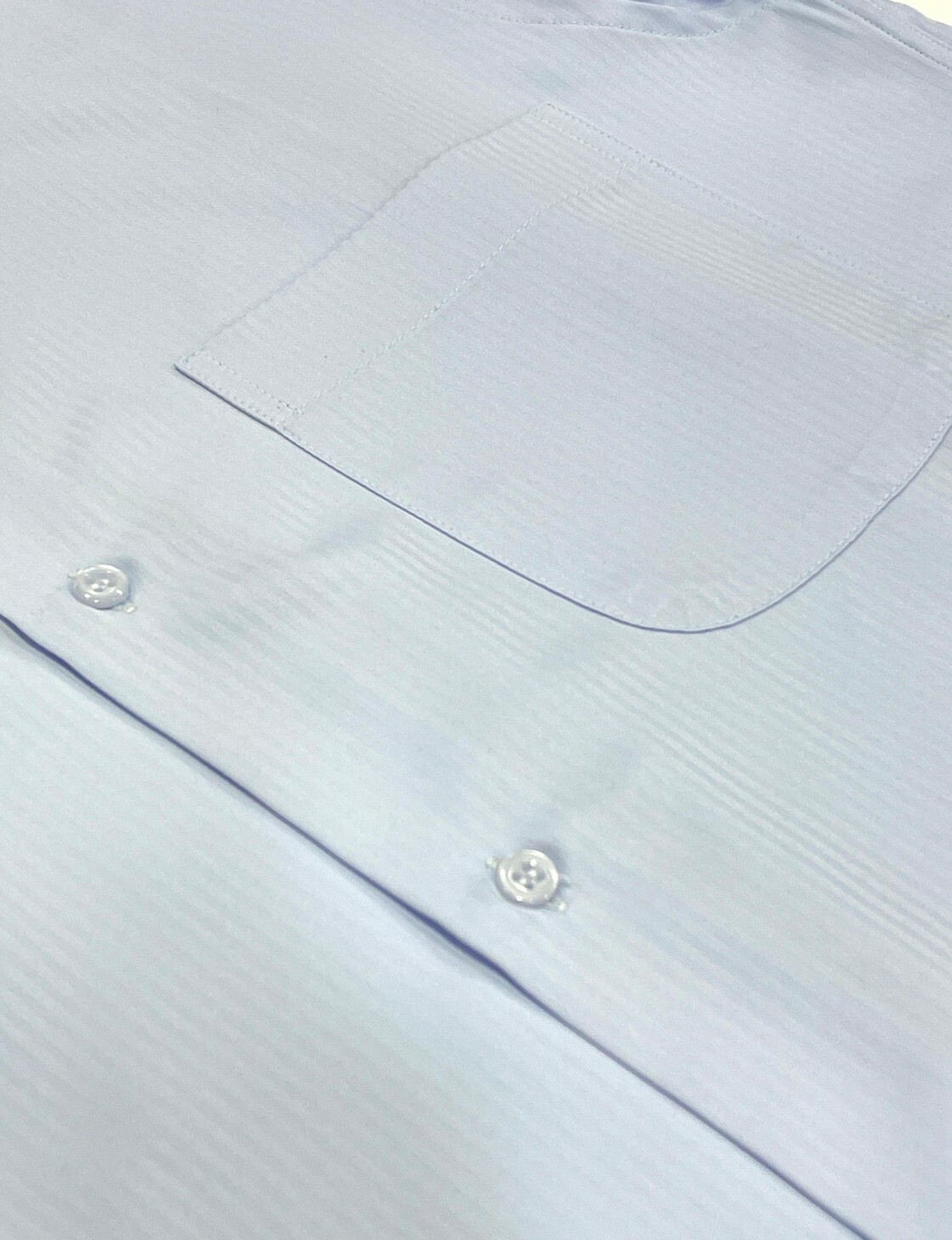 藍色直條紋大尺碼男短袖襯衫03