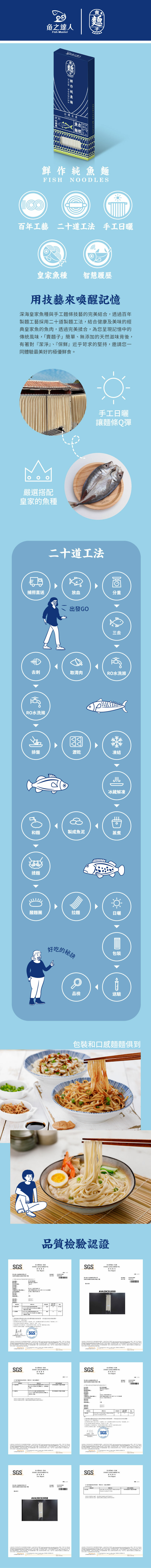 鮮作純魚麵（竹筴魚）介紹圖