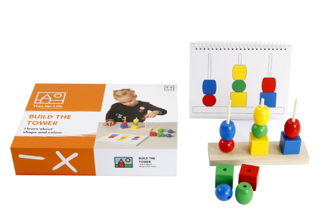 適合3Y+BUILD THE TOWER|疊高木珠遊戲|維圖像到三維實體的對應