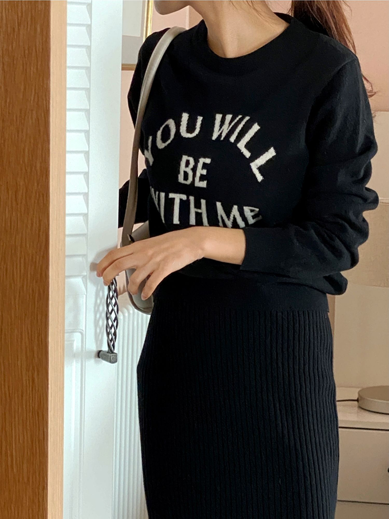 [現貨] 舒適簡約針織裙 [ 4色 / Free ]