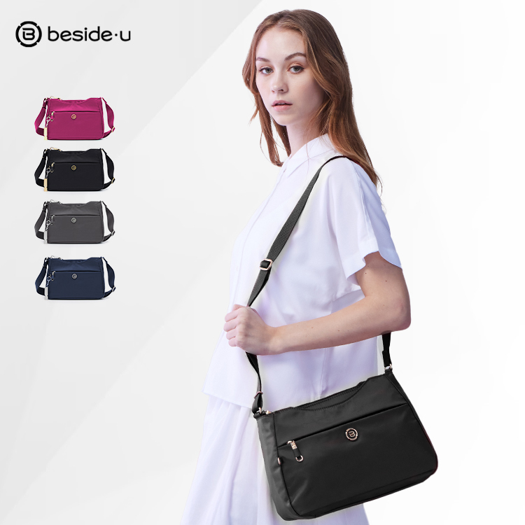 beside u 休閒防盜斜背包