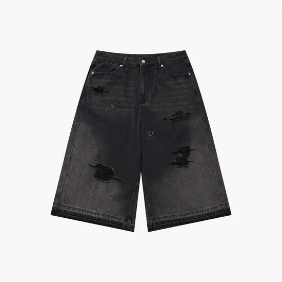 [現貨] Sense Destroy Capri Pants Black | M24-06BK