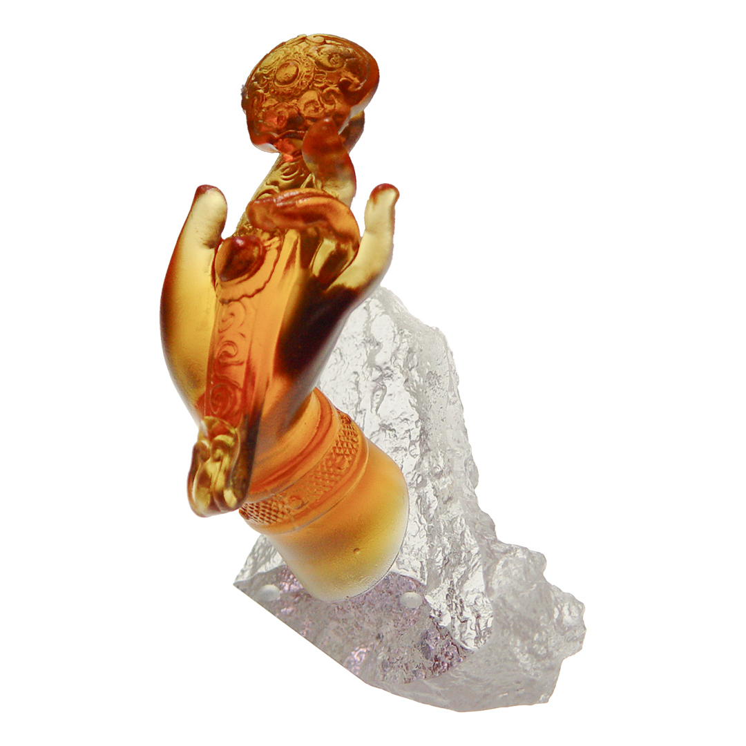 琉璃-擺飾 如意佛手 書房 辦公室桌面 裝飾