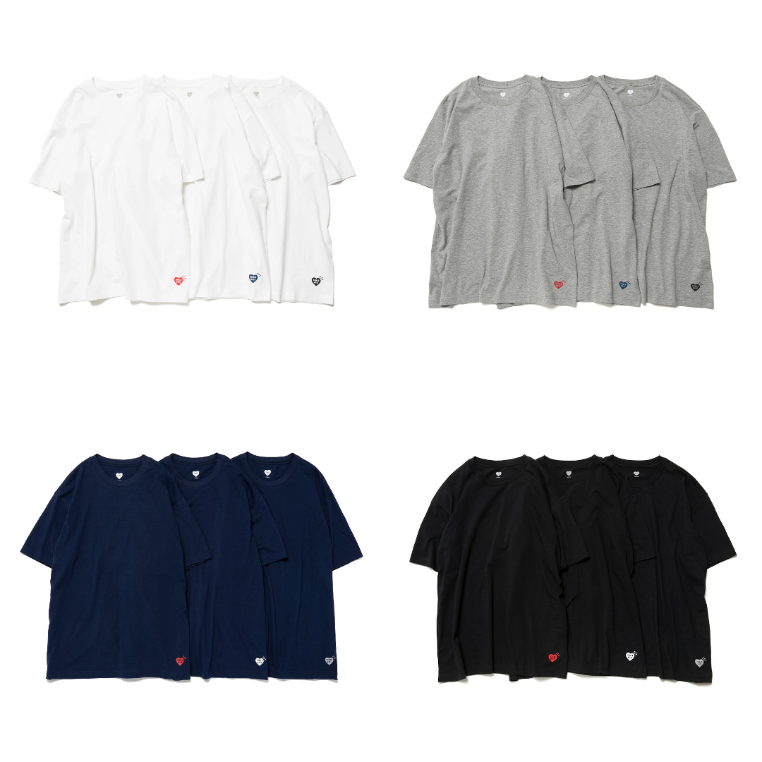 現貨┃HUMAN MADE 3-PACK T-SHIRT SET 三件組素T