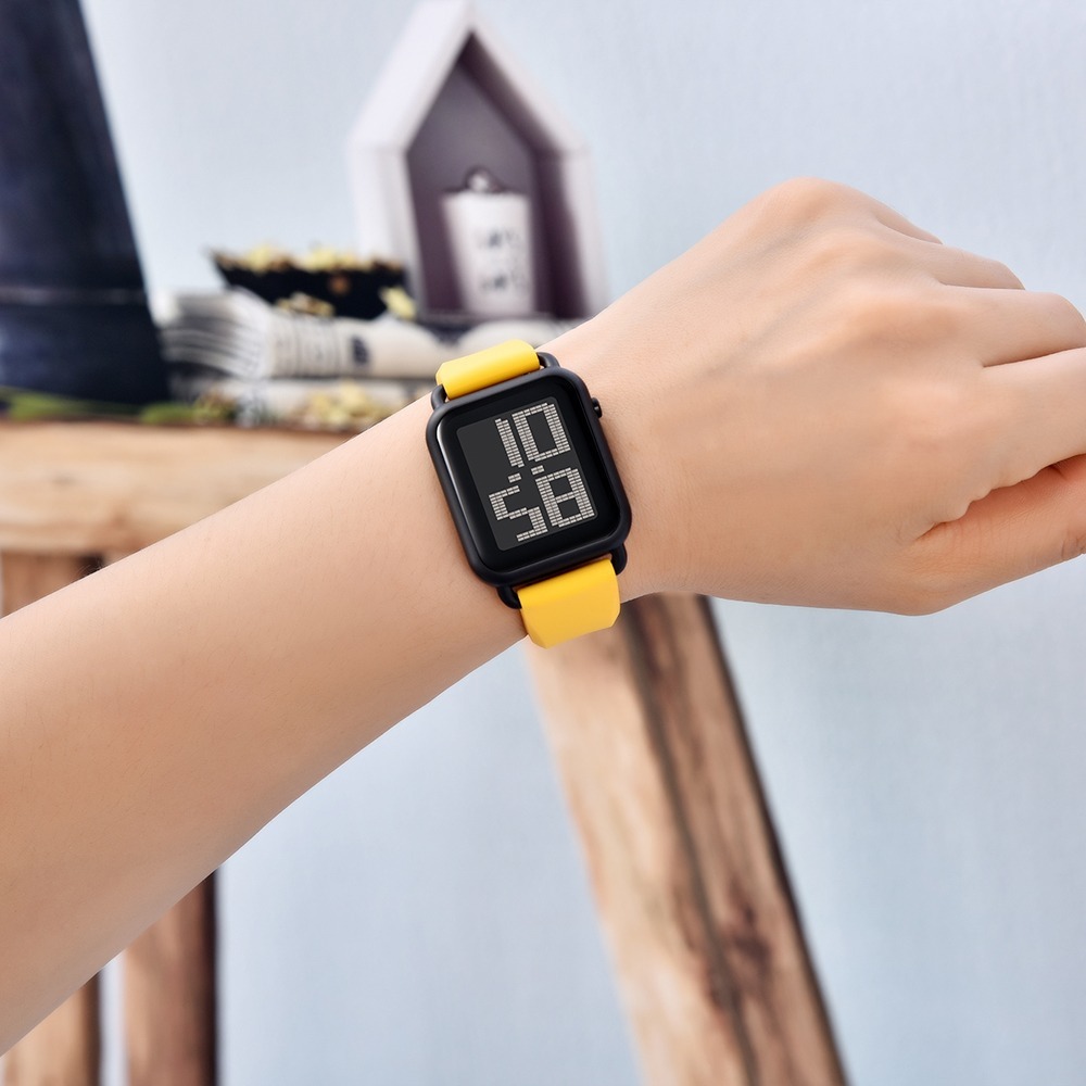 【DIGITEC 數碼科技】數碼科技 DGS-6090T 休閒運動繽紛多色電子 黑殼 手錶