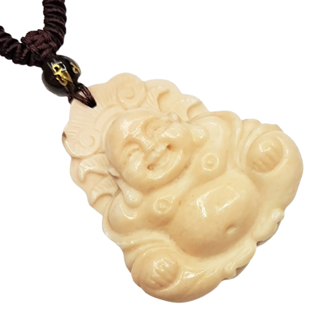 彌勒佛{龍宮舍利}玉中國結項鍊【十方】123679