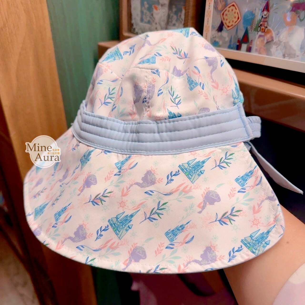 World of Frozen 限定 剪影滿版圖案 雙面設計 遮陽 漁夫帽 帽子 冰雪奇緣 Frozen -香港迪士尼樂園
