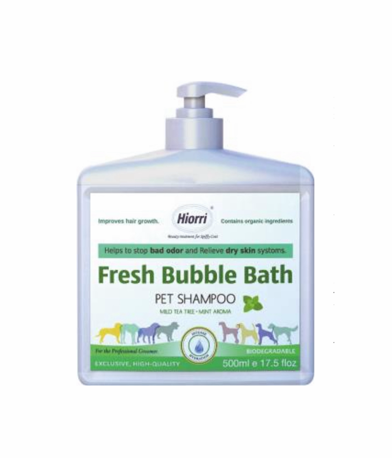 英國 HIORRI 清新泡泡浴洗毛液 500ml（貓狗適用）