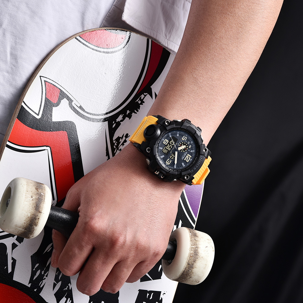 (預購)【DIGITEC 數碼科技】DA-2093T 粗曠男士風 休閒運動游泳 日期星期計時多功能雙顯 電子錶 手錶