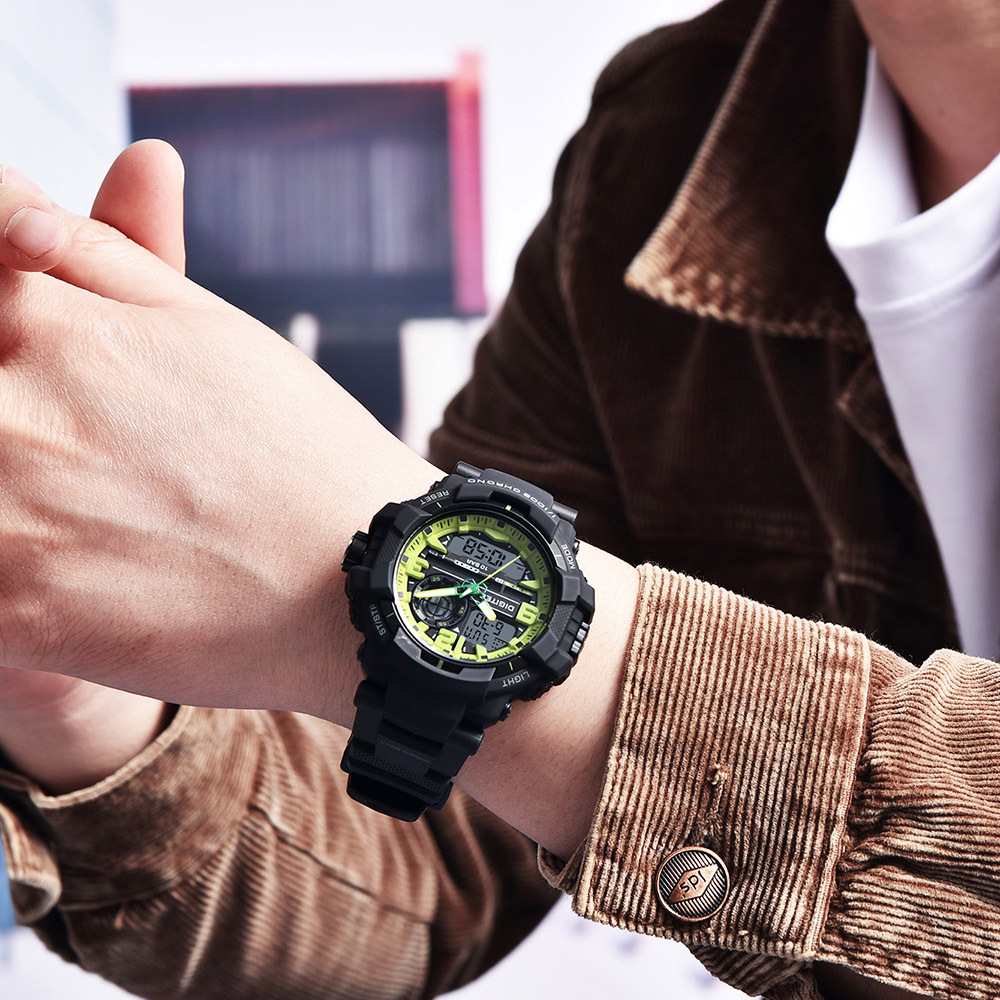 【DIGITEC 數碼科技】DA-2175T 男士運動硬漢粗曠風 旅遊冒險當兵 多功能雙顯 電子錶 手錶