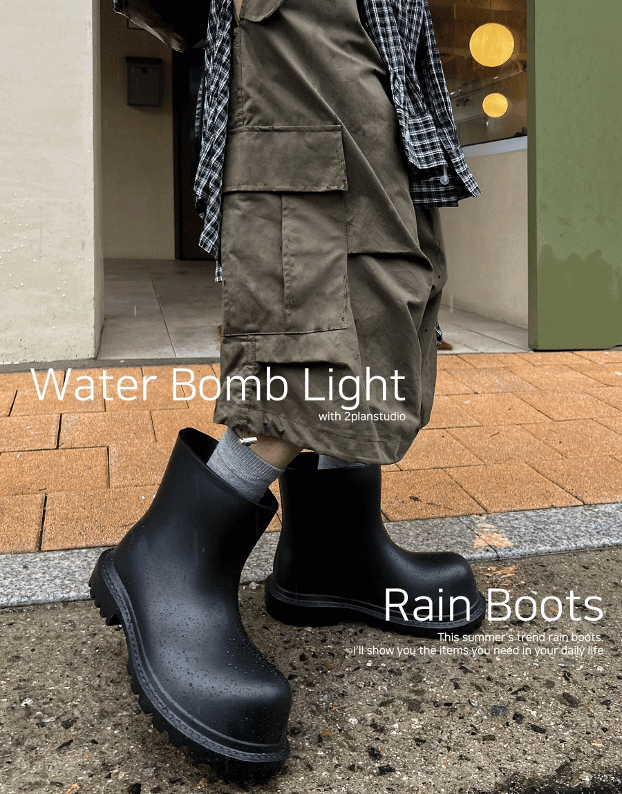 特大號黑色雨靴