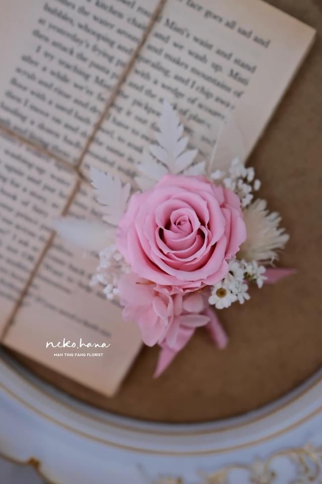 永生胸花（粉）