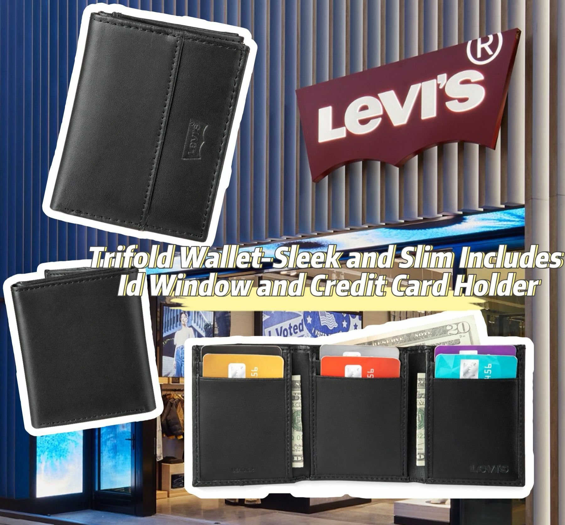 【預購】Levi's Trifold F071203 銀包