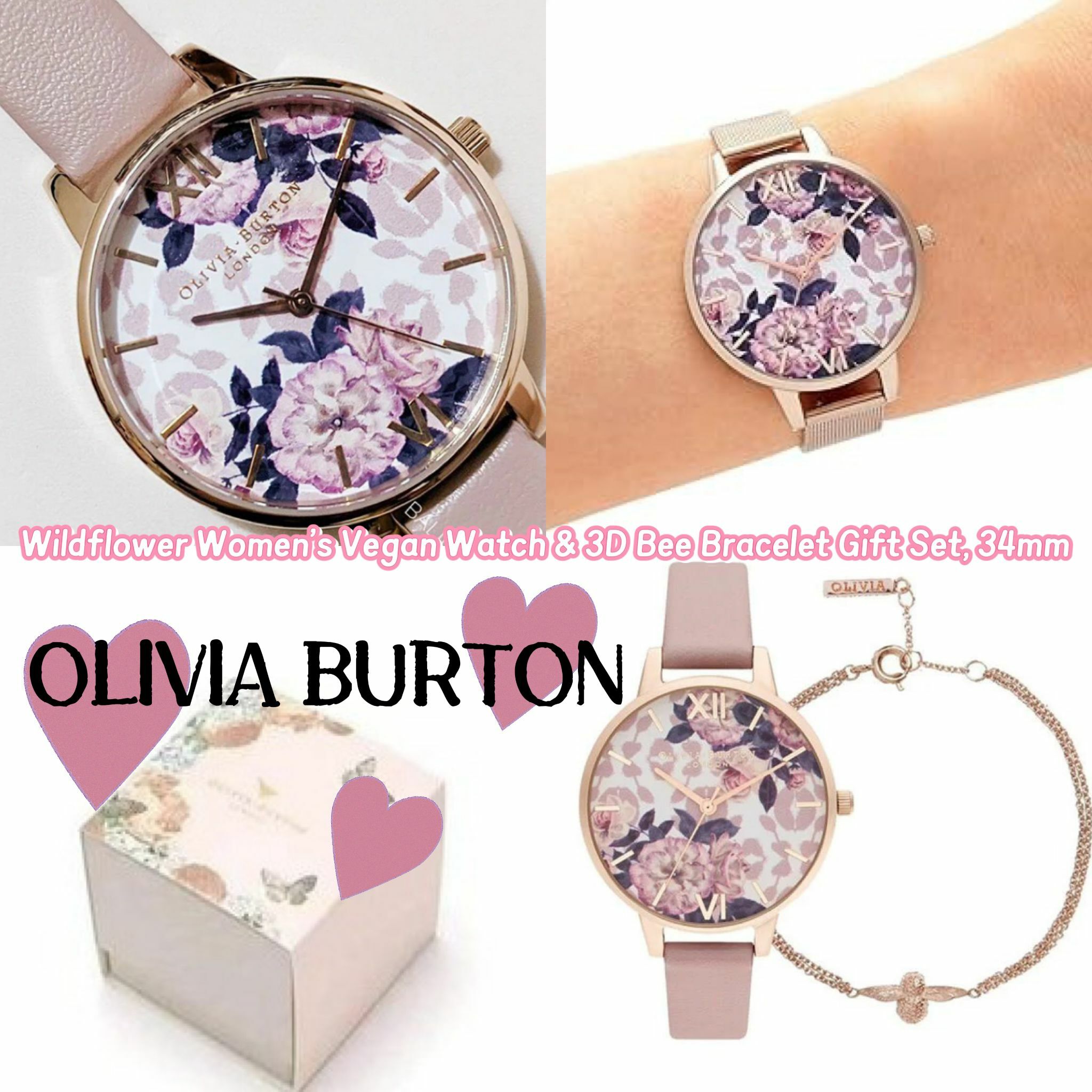 【預購】OLIVIA BURTON Wildflower 34mm F071204 女裝手錶