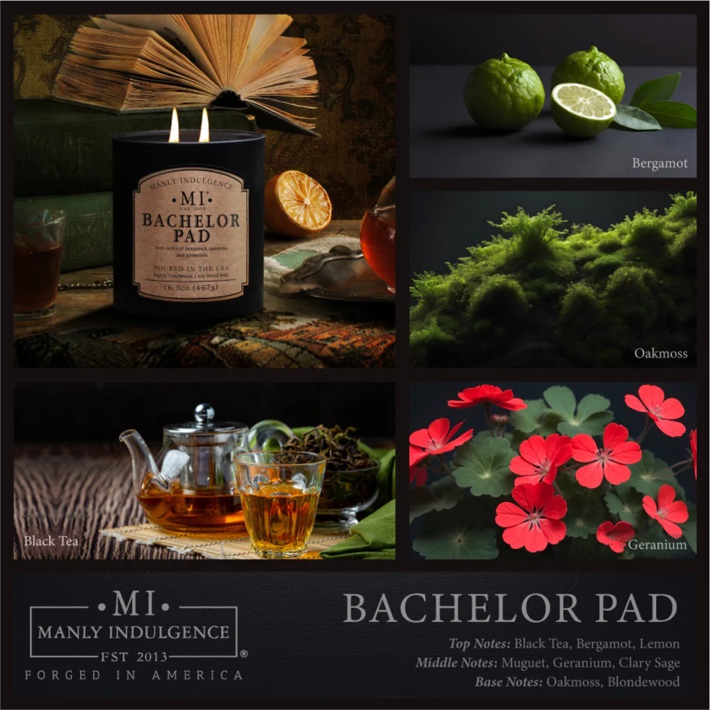 【預購】MANLY INDULGENCE F071207 香薰蠟燭16oz (BACHELOR PAD)