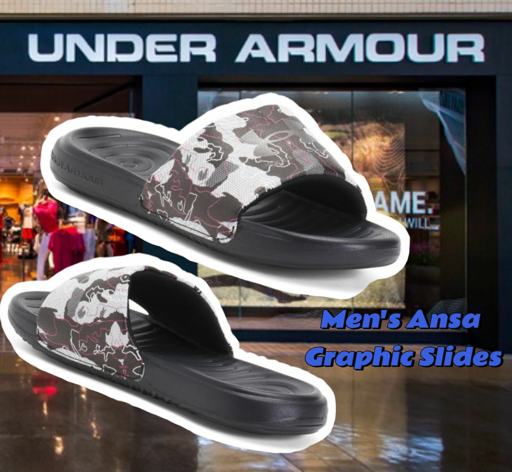 【預購】UNDER ARMOUR Ansa F071212 男裝拖鞋