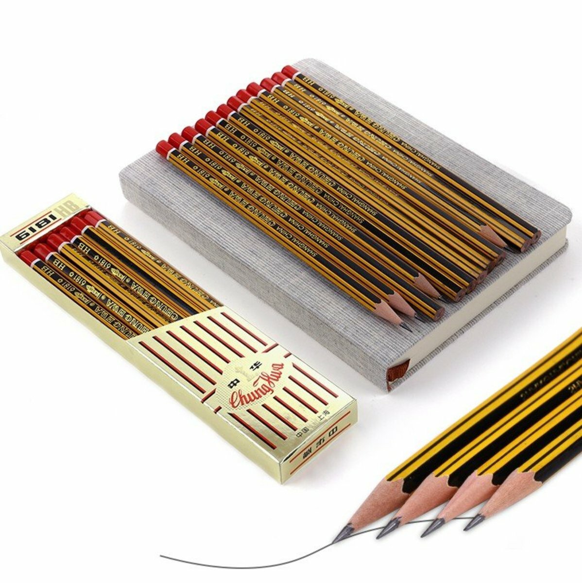 中華牌 - 經典#6181金杆HB鉛筆 (12支裝)《香港行貨》