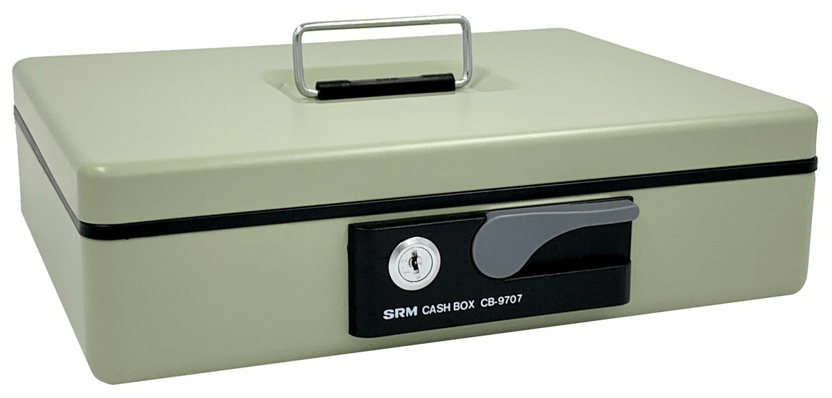 "SRM 地球牌" 珍寶豪華金庫錢箱 #CB-9707W - 1 個