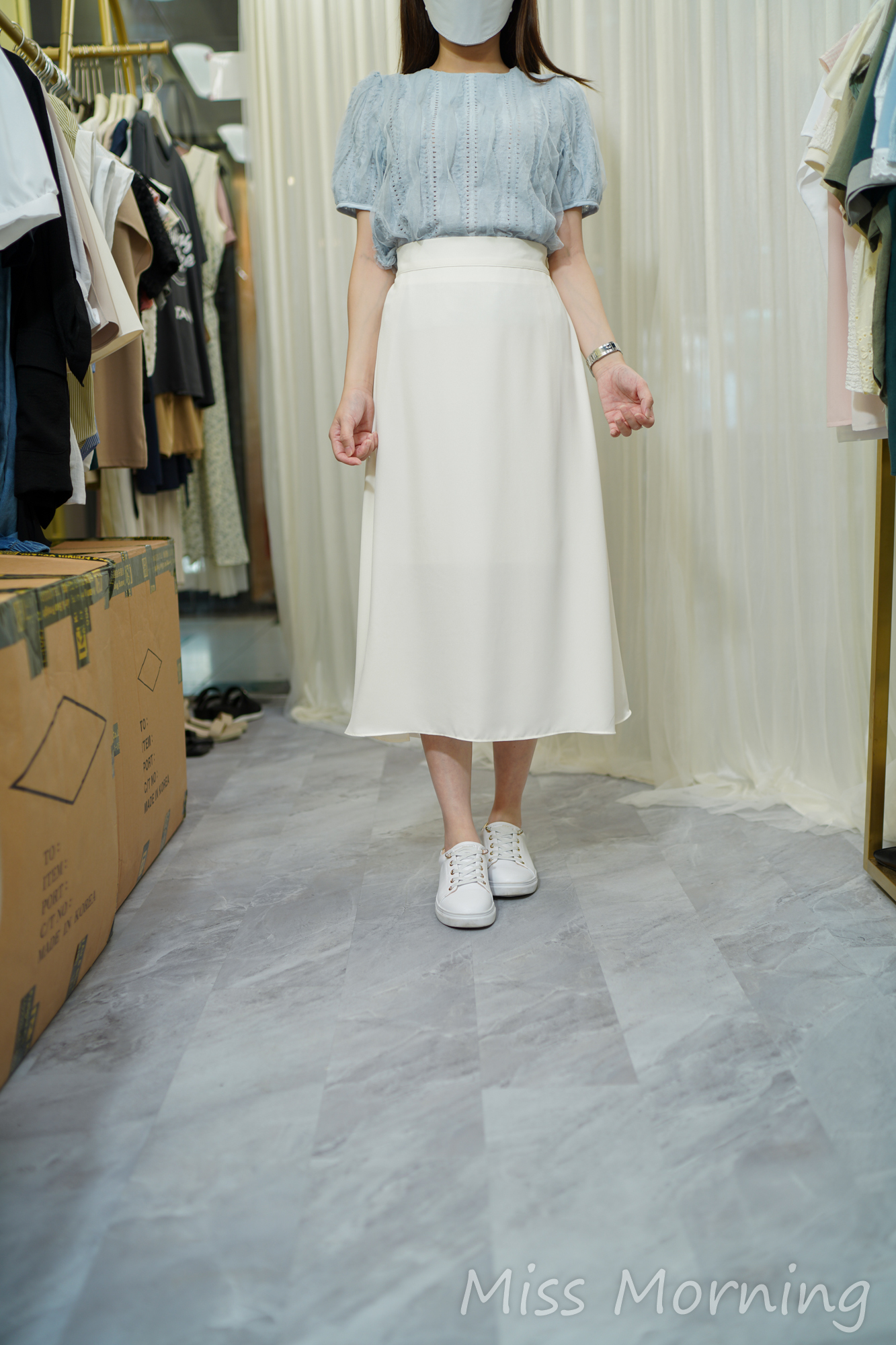 後束蝴蝶結款上衣(14050)