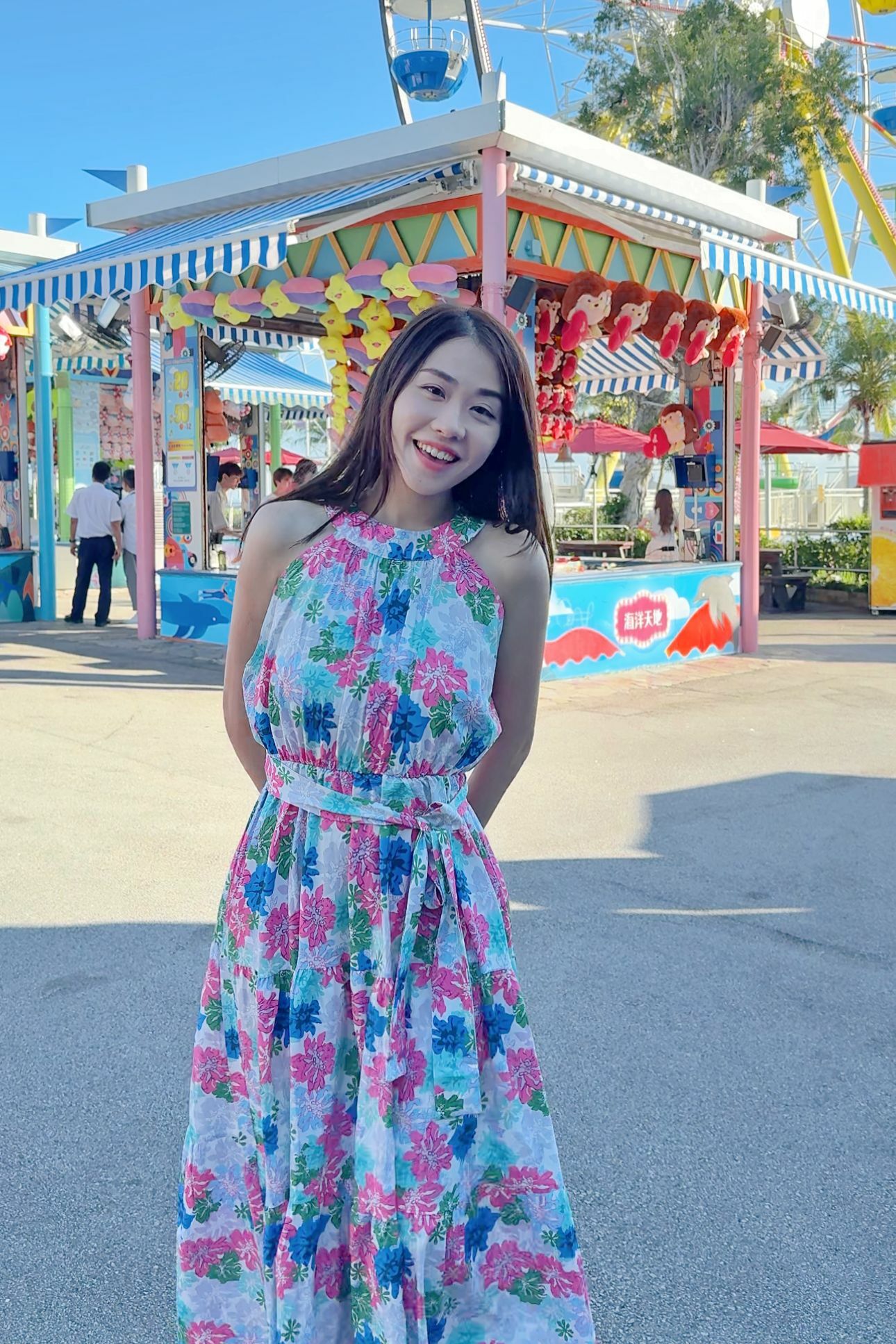 OP#6196 🤍糖果色盤入肩裙