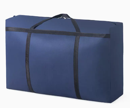 Popular model (pack of 3) large-capacity Oxford cloth clothes and quilt storage bag (navy blue) (size: [150L] 90*58*28CM)