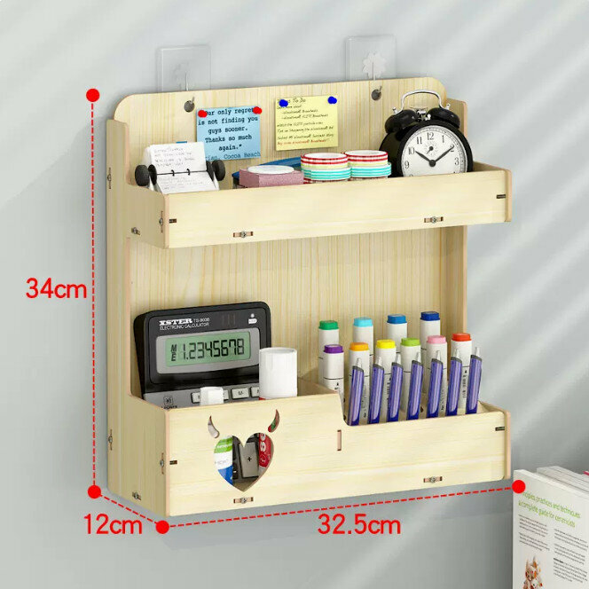 Popular office desk storage box (white maple color)