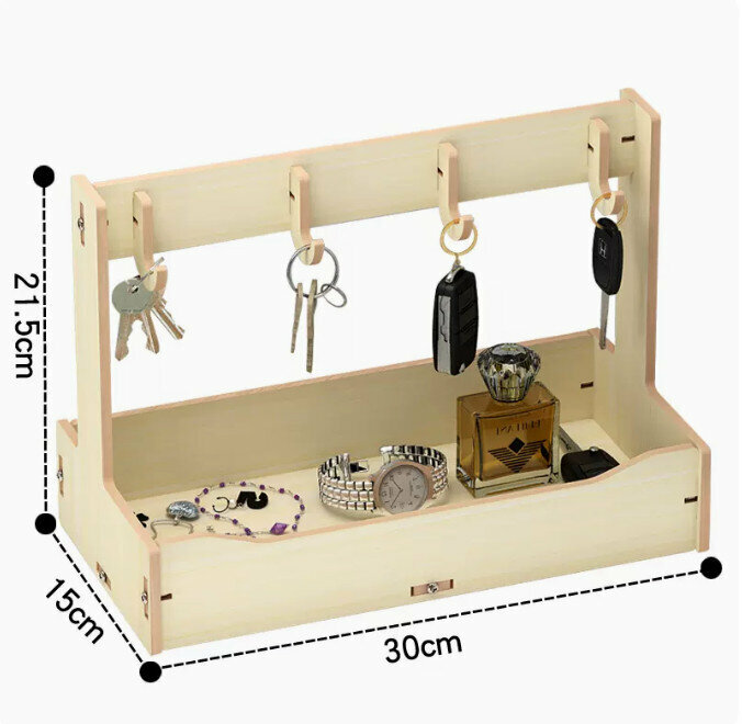 Popular desktop storage rack (desktop model B white maple color)